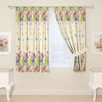 Фотошторы для кухни, размер 145x160 см, 2 шт