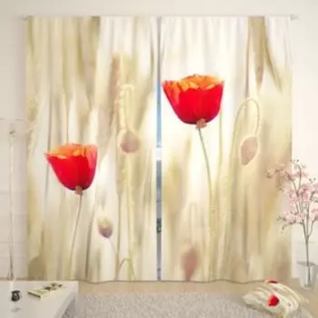 Фотошторы, габардин, размер 150х260 см - 2 шт