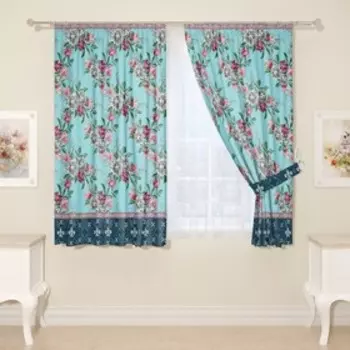 Фотошторы «Греческая роза», размер 145x160 см, 2 шт