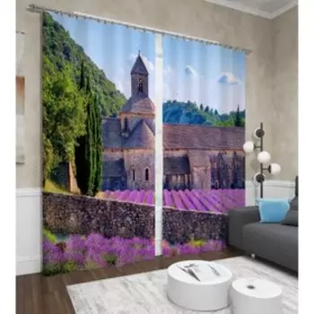 Фотошторы «История Прованс», размер 145x260 см, 2 шт, блэкаут