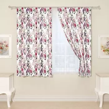 Фотошторы «Юдиана», размер 145x160 см, 2 шт