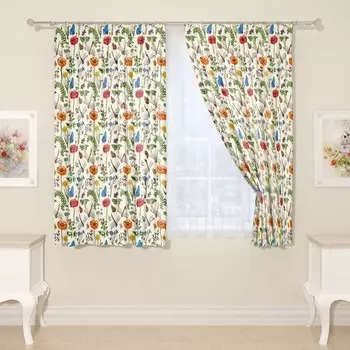 Фотошторы «Летняя коллекция», размер 145x160 см, 2 шт