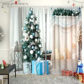 Фотошторы «Новогодняя коллекция 153», размер 150х260 см, габардин