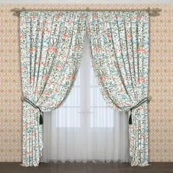 Фотошторы «Ода весне», размер 145x260 см, 2 шт, блэкаут