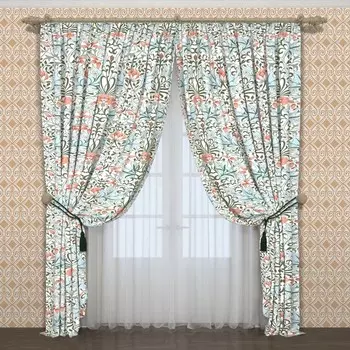 Фотошторы «Ода весне», размер 145x260 см, 2 шт, блэкаут