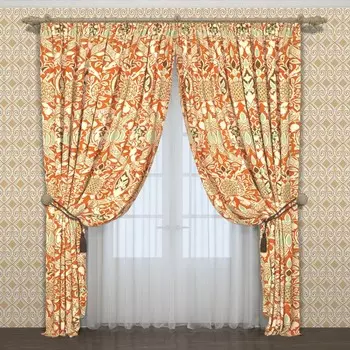 Фотошторы «Осенняя мелодия», размер 145x260 см, 2 шт, блэкаут