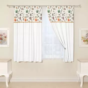 Фотошторы «Пряности», размер 145x160 см, 2 шт