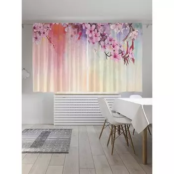 Фотошторы «Дыхание весны», оксфорд, размер 145х180 см, 2 шт