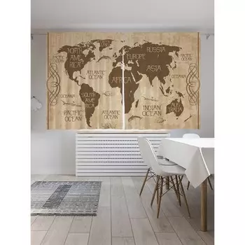 Фотошторы, размер 145x180 см, оксфорд