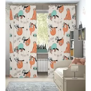 Фотошторы, размер 145x260 см, 2 шт