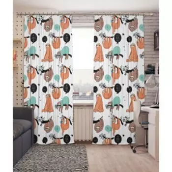 Фотошторы, размер 145x260 см, 2 шт