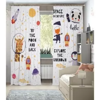 Фотошторы, размер 145x260 см, 2 шт