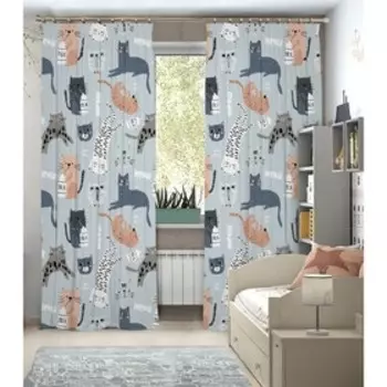 Фотошторы, размер 145x260 см, 2 шт