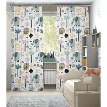 Фотошторы, размер 145x260 см, 2 шт