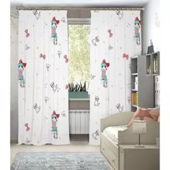 Фотошторы, размер 145x260 см, 2 шт