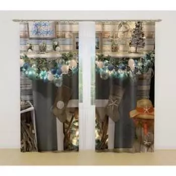 Фотошторы, размер 145x260 см, 2 шт