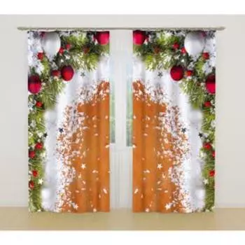 Фотошторы, размер 145x260 см, 2 шт