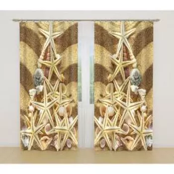 Фотошторы, размер 145x260 см, 2 шт