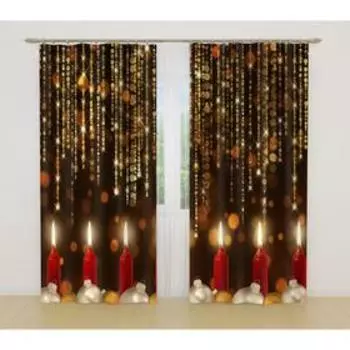 Фотошторы, размер 145x260 см, 2 шт