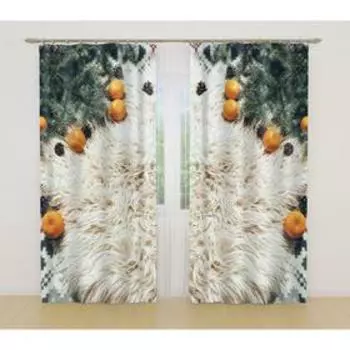 Фотошторы, размер 145x260 см, 2 шт