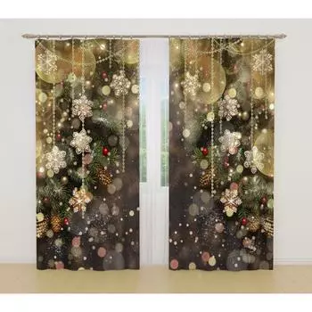 Фотошторы, размер 145x260 см, 2 шт