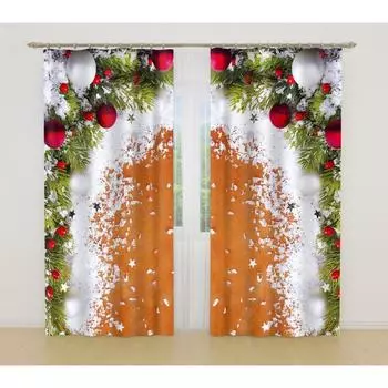 Фотошторы, размер 145x260 см, 2 шт