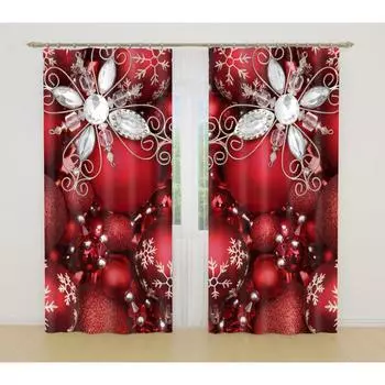 Фотошторы, размер 145x260 см, 2 шт