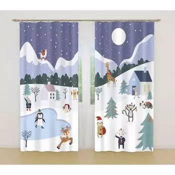 Фотошторы, размер 145x260 см, 2 шт