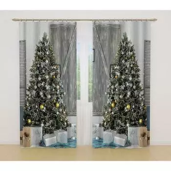 Фотошторы, размер 145x260 см, 2 шт