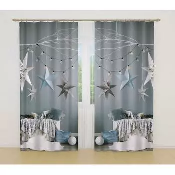 Фотошторы, размер 145x260 см, 2 шт