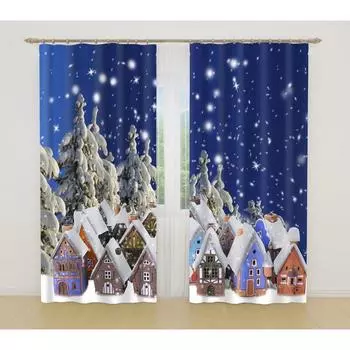 Фотошторы, размер 145x260 см, 2 шт