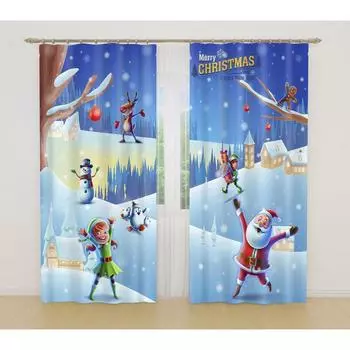 Фотошторы, размер 145x260 см, 2 шт