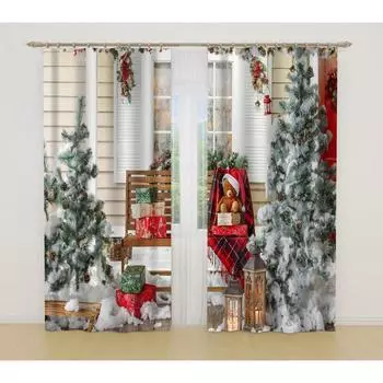 Фотошторы, размер 145x260 см, 2 шт