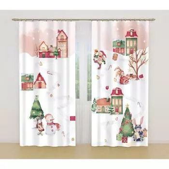 Фотошторы, размер 145x260 см, 2 шт