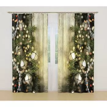 Фотошторы, размер 145x260 см, 2 шт