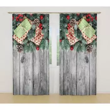 Фотошторы, размер 145x260 см, 2 шт