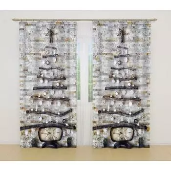 Фотошторы, размер 145x260 см, 2 шт