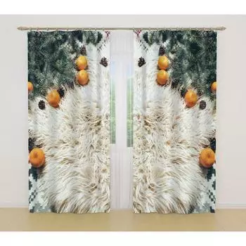 Фотошторы, размер 145x260 см, 2 шт