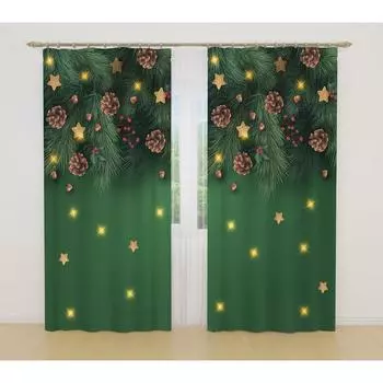 Фотошторы, размер 145x260 см, 2 шт