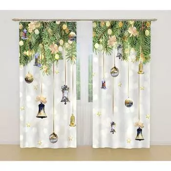 Фотошторы, размер 145x260 см, 2 шт