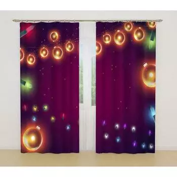 Фотошторы, размер 145x260 см, 2 шт