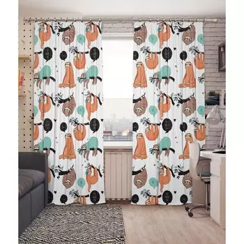 Фотошторы, размер 145x260 см, 2 шт