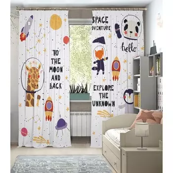 Фотошторы, размер 145x260 см, 2 шт