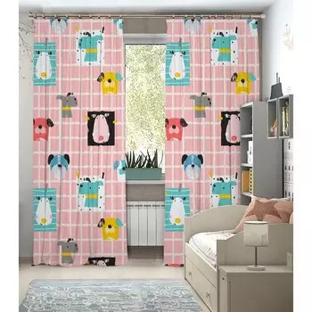 Фотошторы, размер 145x260 см, 2 шт