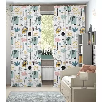 Фотошторы, размер 145x260 см, 2 шт