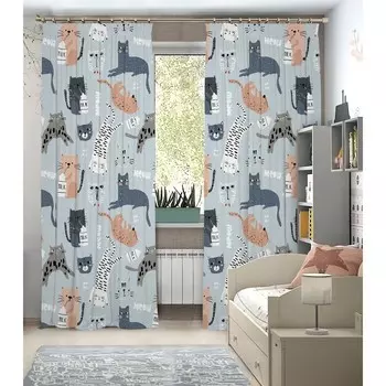 Фотошторы, размер 145x260 см, 2 шт