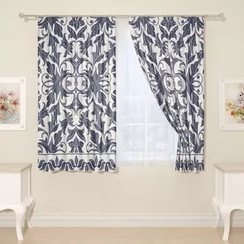 Фотошторы «Рококо», размер 145x160 см, 2 шт