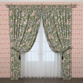 Фотошторы «Шелест ветра», размер 145x260 см, 2 шт, блэкаут