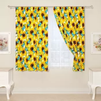 Фотошторы «Солнечный рай», размер 145x160 см, 2 шт