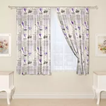 Фотошторы «Записки из прованса», размер 145x160 см, 2 шт